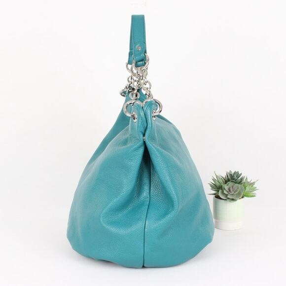 Bodhi Leather Turquoise Shoulder Bag - Picture 4 of 10